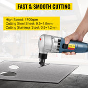 Electric Nibbler 1.8mm Heavy Duty Metal Sheet Cutter Stainless Steel 380W V952-DCJA1.8MM220VHMS1V3