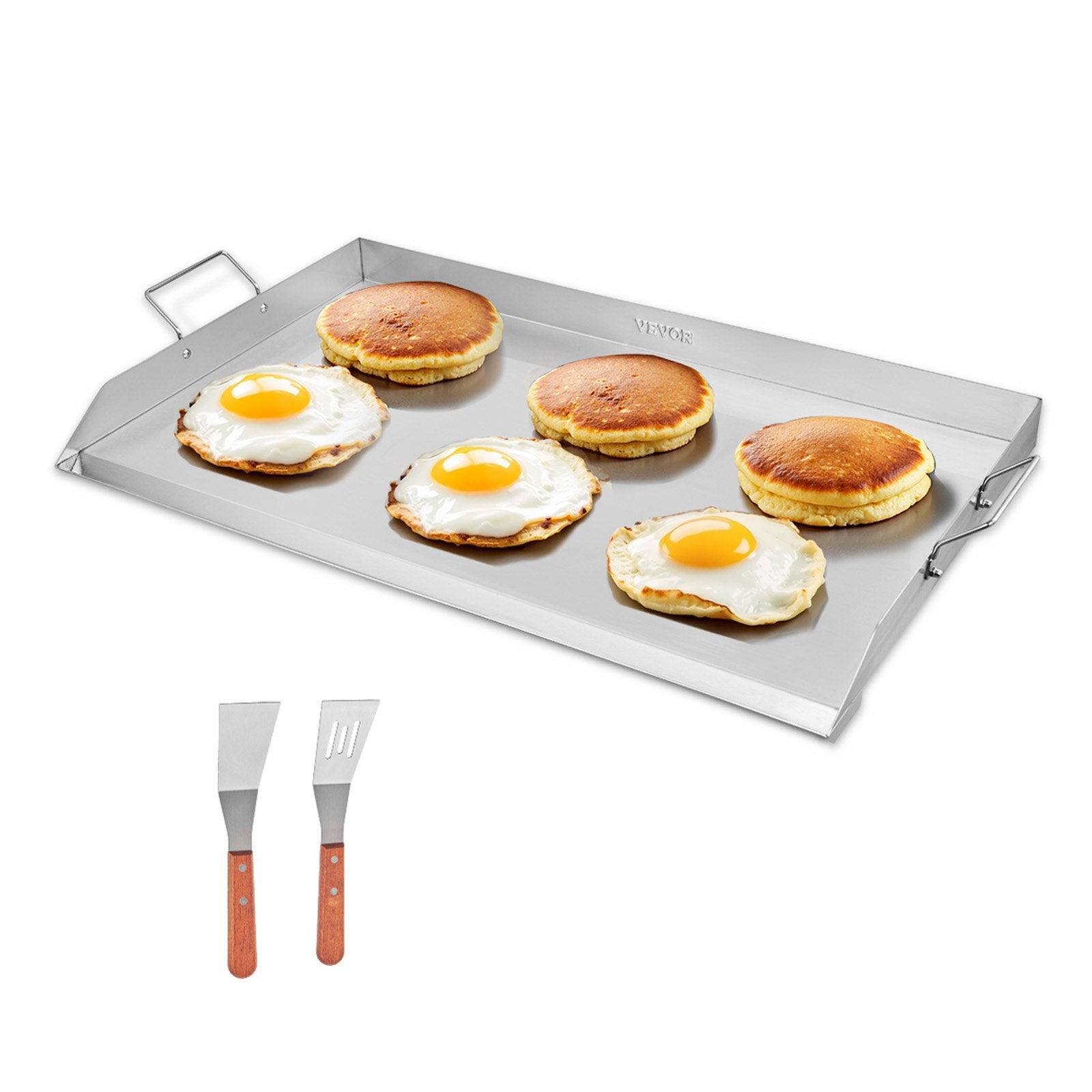 36x22 in Flat Top Griddle Stainless Steel Universal BBQ Grill Pan Cookware V952-DCJPBXG3622I9S4M3V0