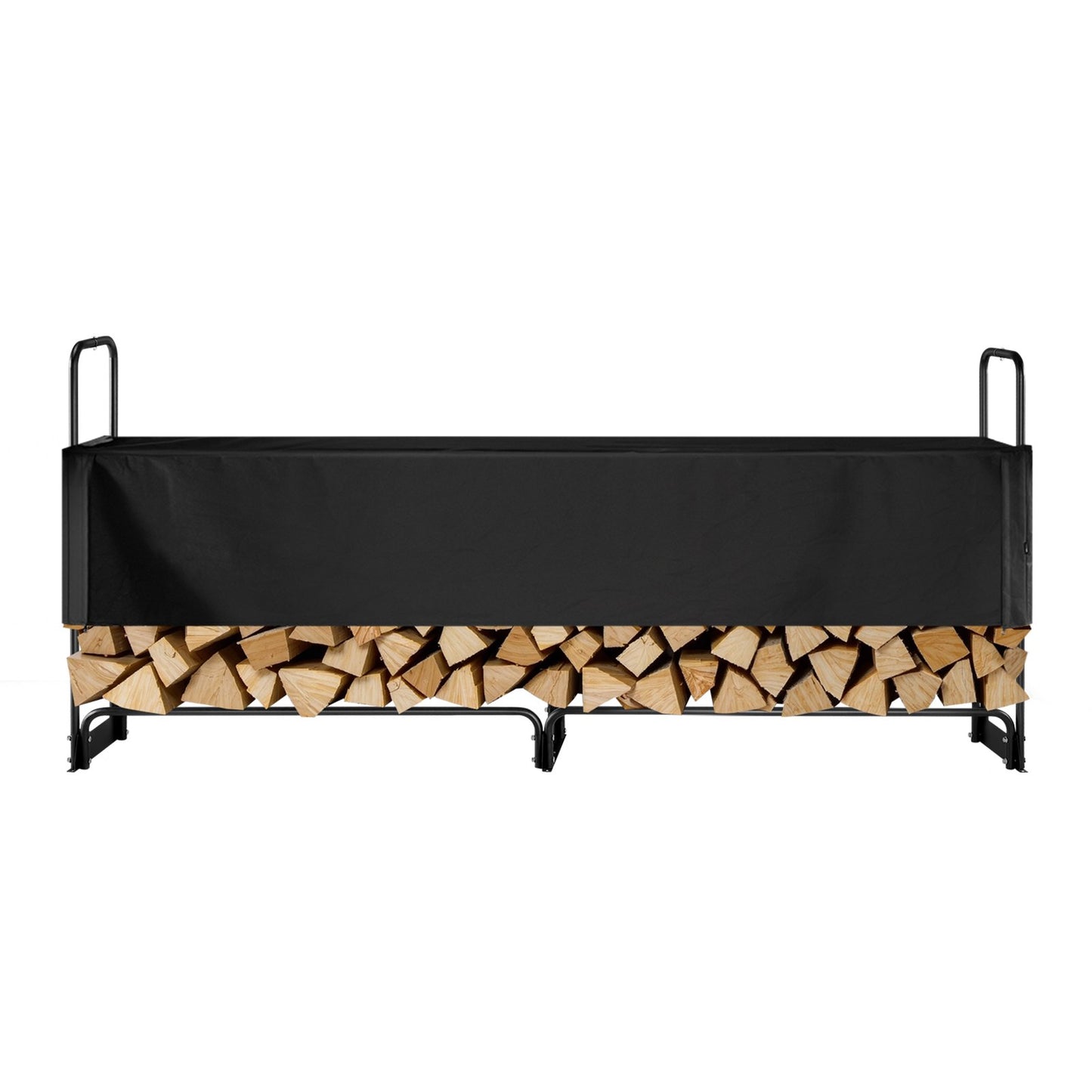 Firewood Rack with Waterproof Cover, 257 x 36 x 117 cm Outdoor Firewood Holder, 660lb Weight Capacity, 1/2 V952-DCJPSYGNJB102MUXJV0