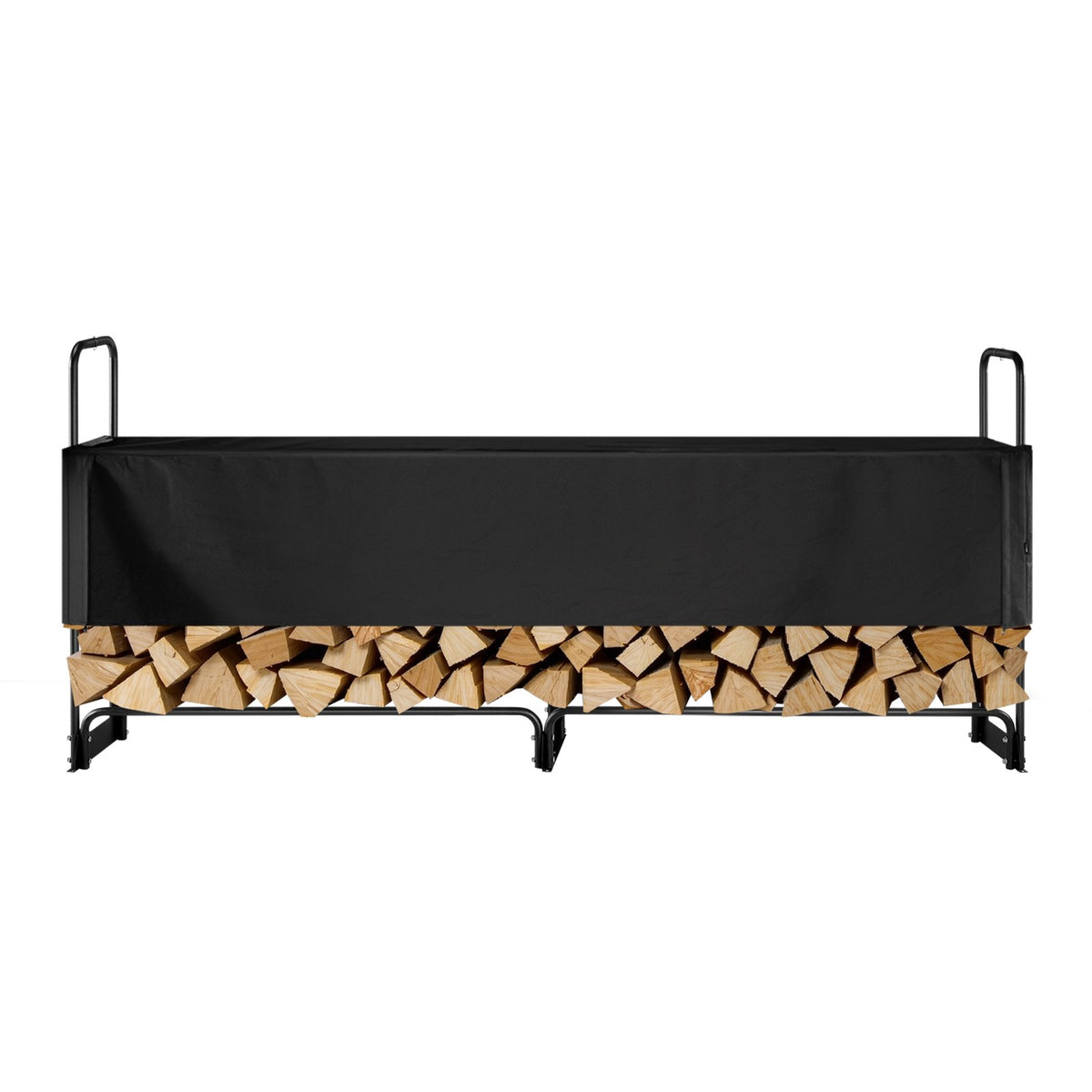 Firewood Rack with Waterproof Cover, 257 x 36 x 117 cm Outdoor Firewood Holder, 660lb Weight Capacity, 1/2 V952-DCJPSYGNJB102MUXJV0