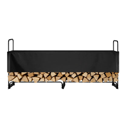 Firewood Rack with Waterproof Cover, 257 x 36 x 117 cm Outdoor Firewood Holder, 660lb Weight Capacity, 1/2 V952-DCJPSYGNJB102MUXJV0