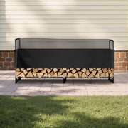 Firewood Rack with Waterproof Cover, 257 x 36 x 117 cm Outdoor Firewood Holder, 660lb Weight Capacity, 1/2 V952-DCJPSYGNJB102MUXJV0