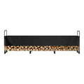 Firewood Rack with Waterproof Cover, 383 x 36 x 117 cm Outdoor Firewood Holder, 660lb Weight Capacity, 1/2 V952-DCJPSYGNJB152FGMBV0