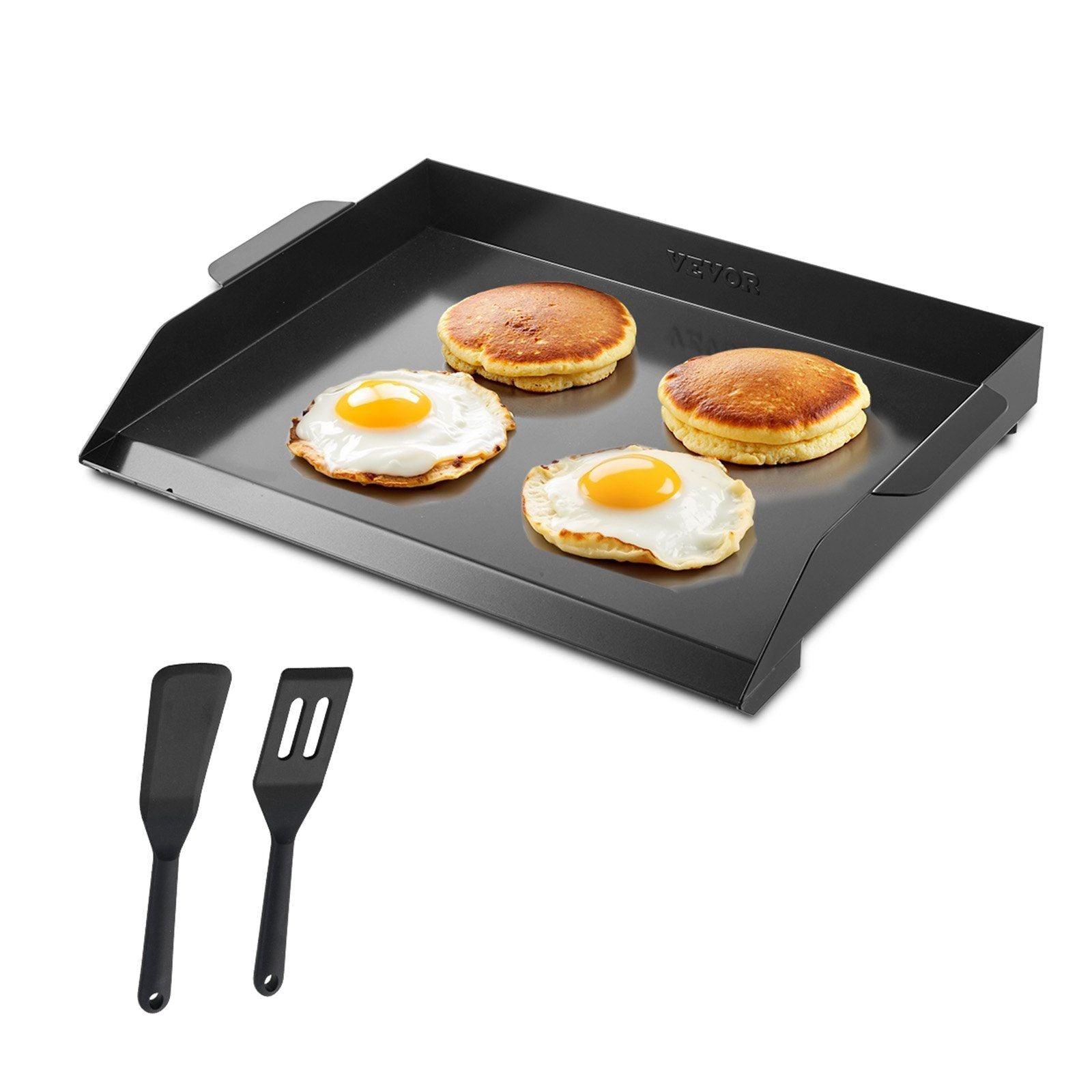 Carbon Steel Griddle, 22x16 inch Universal Flat Top Rectangular Plate, Gas Grill Griddle for BBQ Grill, V952-DCJPTG2016INSC89SV0