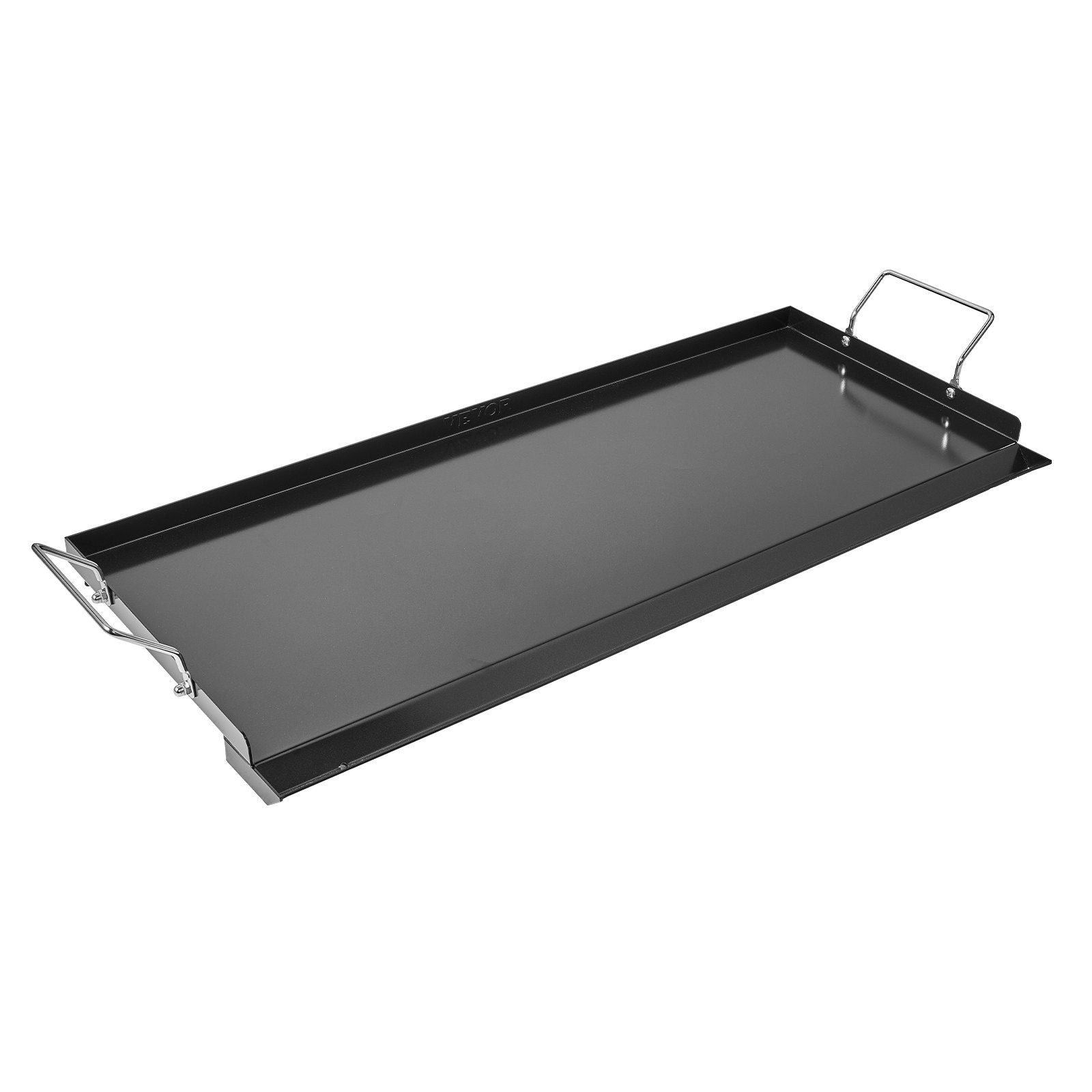 Carbon Steel Griddle, 32x14 inch Universal Flat Top Rectangular Plate, Gas Grill Griddle for BBQ Grill, V952-DCJPTG3214INVTJ16V0