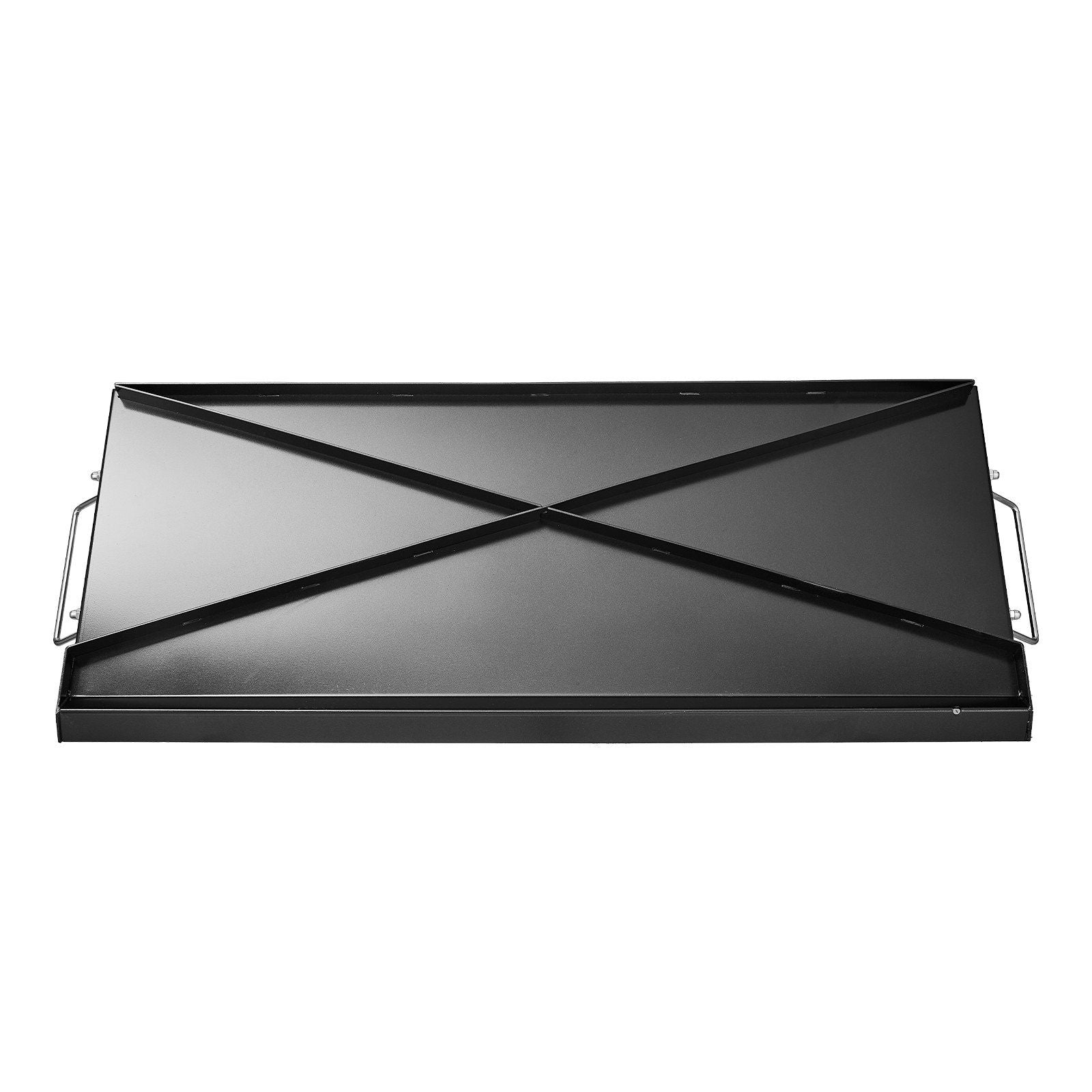 Carbon Steel Griddle, 32x14 inch Universal Flat Top Rectangular Plate, Gas Grill Griddle for BBQ Grill, V952-DCJPTG3214INVTJ16V0