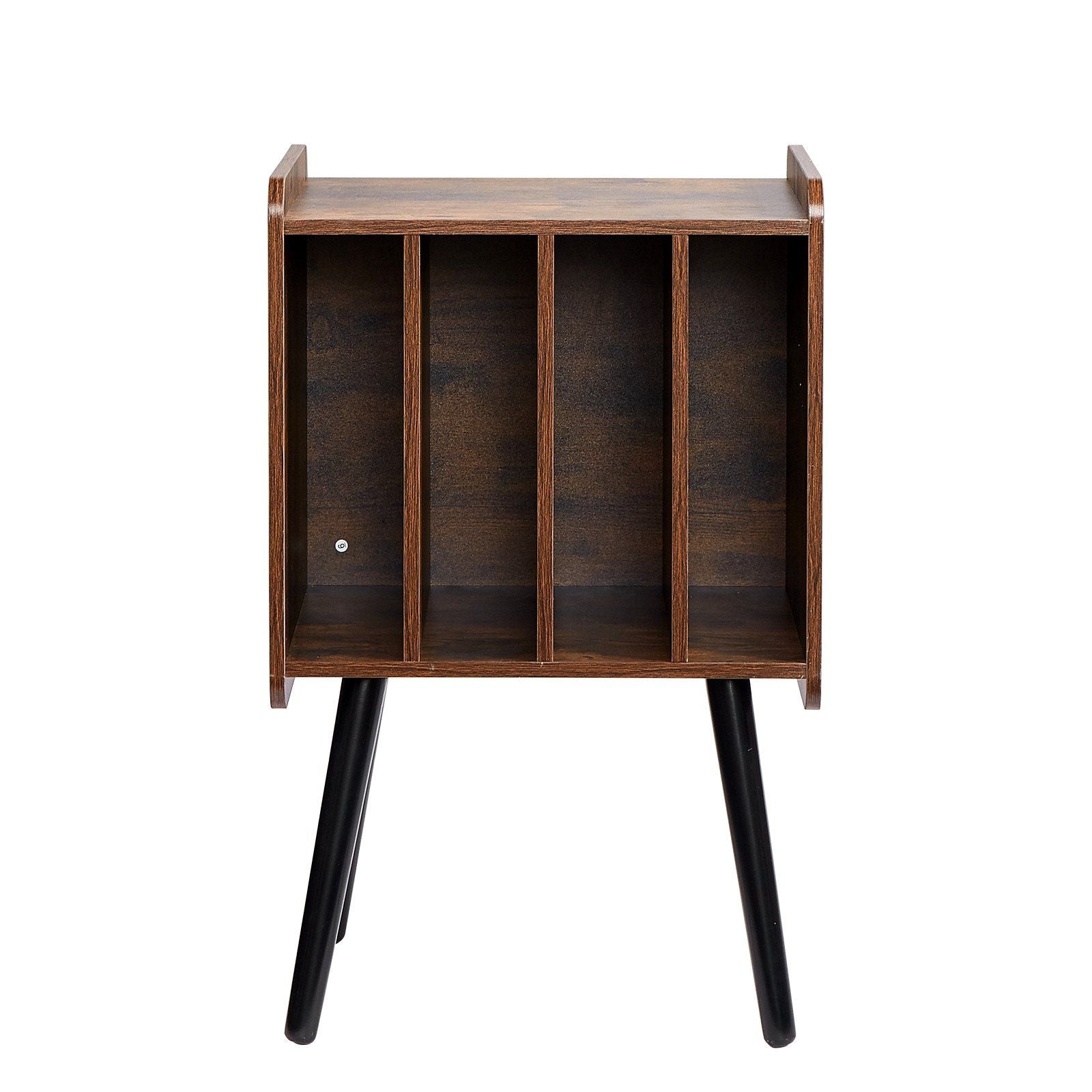 Record Player Stand, 2 Tiers Turntable Stand with 4 Cabinets, Holds up to 100 Albums, Wooden Vinyl Record V952-DCJZJDLK2CMZ4P6V1V0