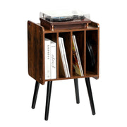 Record Player Stand, 2 Tiers Turntable Stand with 4 Cabinets, Holds up to 100 Albums, Wooden Vinyl Record V952-DCJZJDLK2CMZ4P6V1V0
