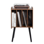 Record Player Stand, 2 Tiers Turntable Stand with 4 Cabinets, Holds up to 100 Albums, Wooden Vinyl Record V952-DCJZJDLK2CMZ4P6V1V0
