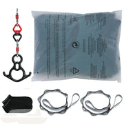 Aerial Silk & Yoga Swing, 10 m Length, Aerial Yoga Hammock Kit with 100gsm Nylon Fabric, Full Rigging V952-DCK10X28MMLCZSF51V0
