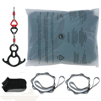 Aerial Silk & Yoga Swing, 10 m Length, Aerial Yoga Hammock Kit with 100gsm Nylon Fabric, Full Rigging V952-DCK10X28MMLCZSF51V0