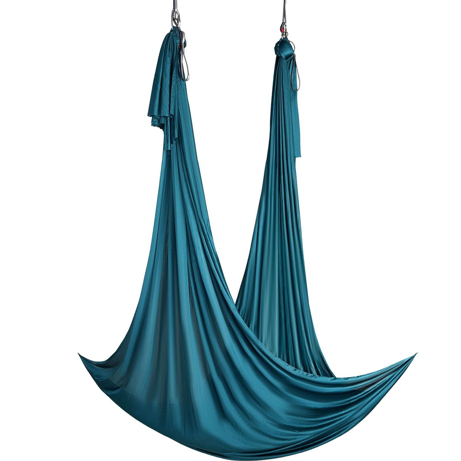 Aerial Silk & Yoga Swing, 10 m Length, Aerial Yoga Hammock Kit with 100gsm Nylon Fabric, Full Rigging V952-DCK10X28MMLCZSF51V0