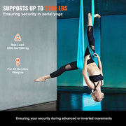 Aerial Silk & Yoga Swing, 10 m Length, Aerial Yoga Hammock Kit with 100gsm Nylon Fabric, Full Rigging V952-DCK10X28MQLSMTBOTV0