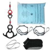 Aerial Silk & Yoga Swing, 10 m Length, Aerial Yoga Hammock Kit with 100gsm Nylon Fabric, Full Rigging V952-DCK10X28MQLSMTBOTV0