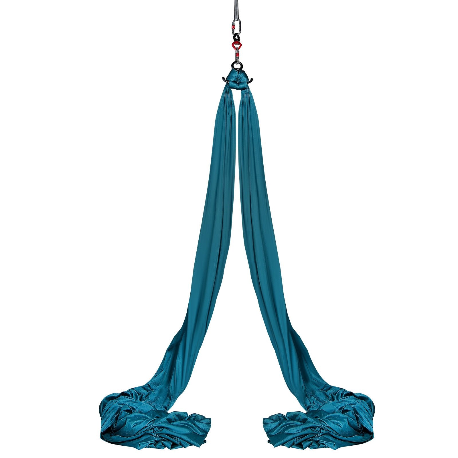 Aerial Silk & Yoga Swing, 8 m Length, Aerial Yoga Hammock Kit with 100gsm Nylon Fabric, Full Rigging Hardware V952-DCK822X28MML05J02V0