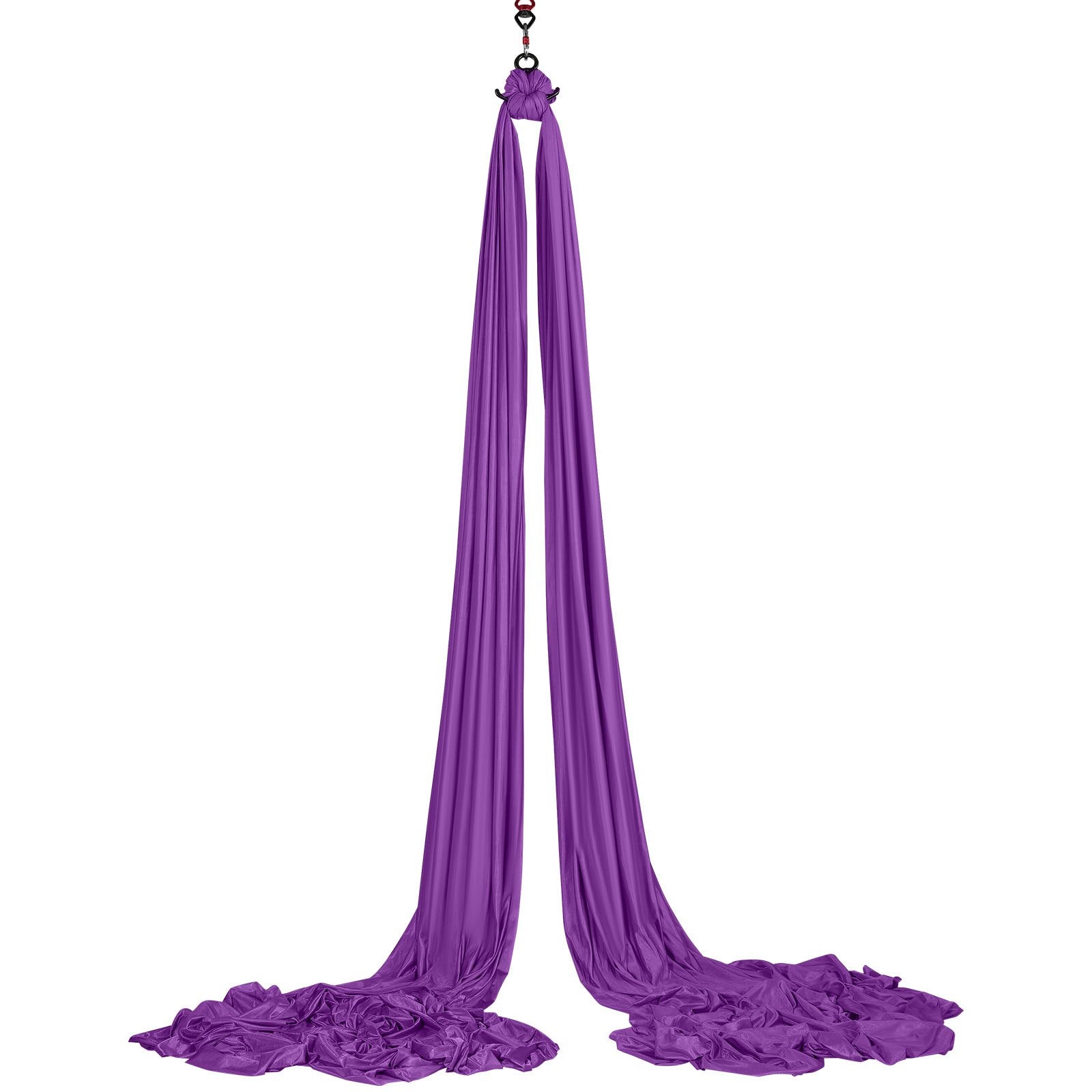 Aerial Silk & Yoga Swing, 8 m Length, Aerial Yoga Hammock Kit with 100gsm Nylon Fabric, Full Rigging Hardware V952-DCK822X28MSZR9A6KV0
