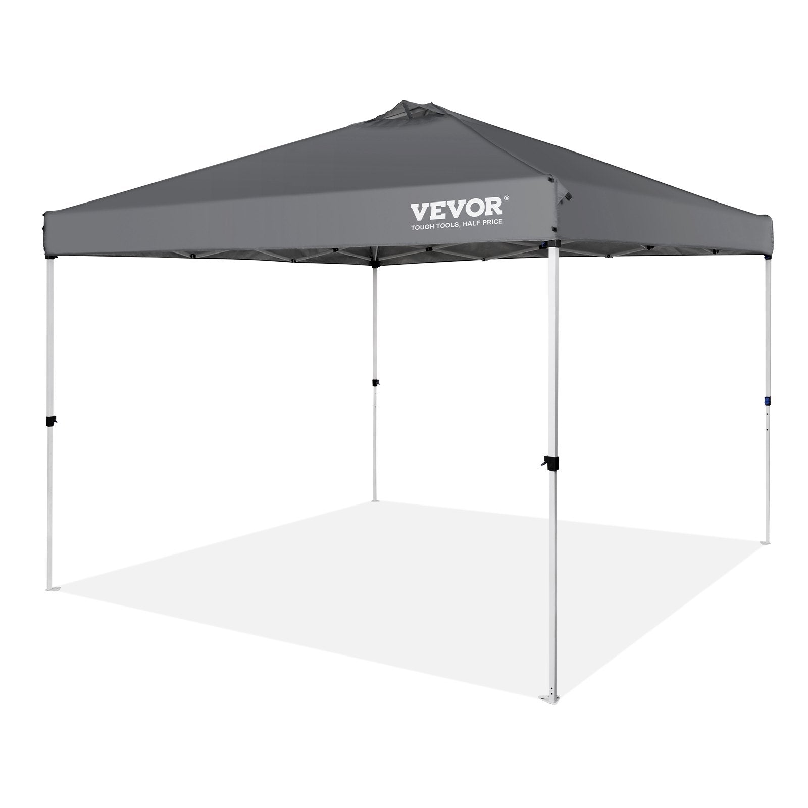 Pop Up Canopy Tent, 10 x 10 ft, 250 D PU Silver Coated Tarp, with Portable Roller Bag and 4 Sandbags, V952-DCSTPS10X10FTASXAV0
