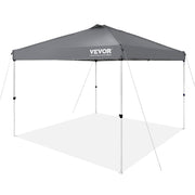 Pop Up Canopy Tent, 10 x 10 ft, 250 D PU Silver Coated Tarp, with Portable Roller Bag and 4 Sandbags, V952-DCSTPS10X10FTASXAV0