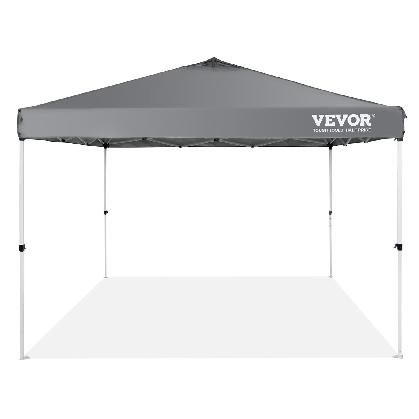Pop Up Canopy Tent, 10 x 10 ft, 250 D PU Silver Coated Tarp, with Portable Roller Bag and 4 Sandbags, V952-DCSTPS10X10FTASXAV0