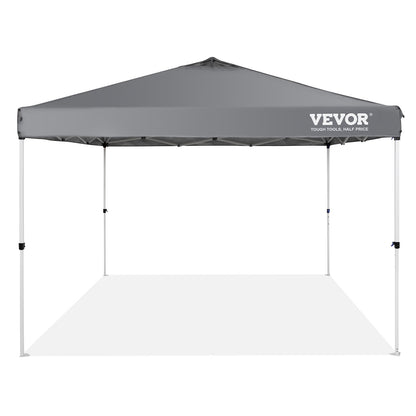 Pop Up Canopy Tent, 10 x 10 ft, 250 D PU Silver Coated Tarp, with Portable Roller Bag and 4 Sandbags, V952-DCSTPS10X10FTASXAV0