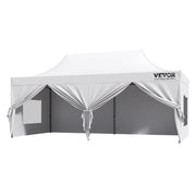 Pop Up Canopy Tent Outdoor Gazebo Tent 10x20FT with Sidewalls & Bag White V952-DCSYPBS1020FTSS9LV0