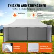 Pop Up Canopy Tent Outdoor Gazebo Tent 10x20FT with Sidewalls & Bag White V952-DCSYPBS1020FTSS9LV0