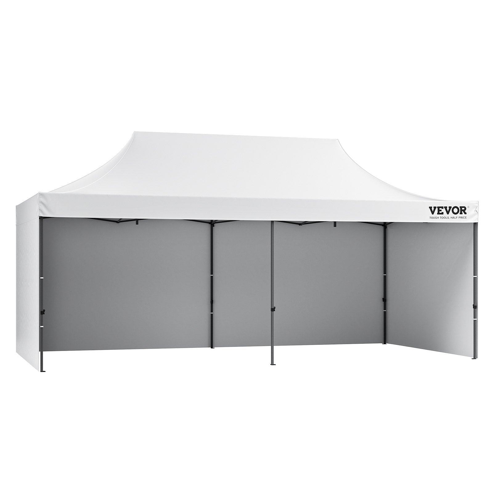 Pop Up Canopy Tent Outdoor Gazebo Tent 10x20FT with Sidewalls & Bag White V952-DCSYPBS1020FTSS9LV0