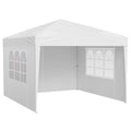 Pop Up Canopy, 2.95 x 2.95 m Instant Canopy Portable Gazebo with 3 Sidewalls & 2 Ventilated Windows, Height V952-DCSYPPBK1010EPGQXV0