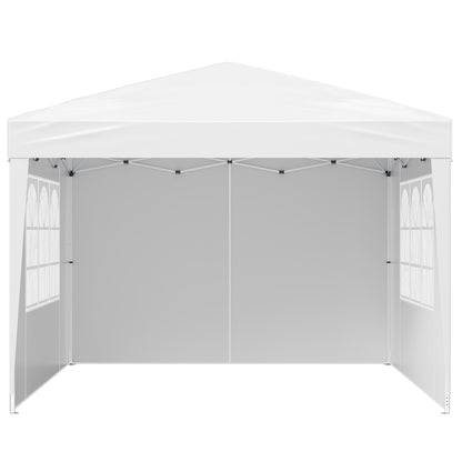 Pop Up Canopy, 2.95 x 2.95 m Instant Canopy Portable Gazebo with 3 Sidewalls & 2 Ventilated Windows, Height V952-DCSYPPBK1010EPGQXV0