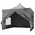 304.8 x 304.8 cm Pop up Canopy with Removable Sidewalls, Instant Canopies Portable Gazebo & Wheeled Bag, UV V952-DCSYPSH1010FTAFO2V0