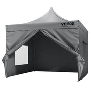 304.8 x 304.8 cm Pop up Canopy with Removable Sidewalls, Instant Canopies Portable Gazebo & Wheeled Bag, UV V952-DCSYPSH1010FTAFO2V0