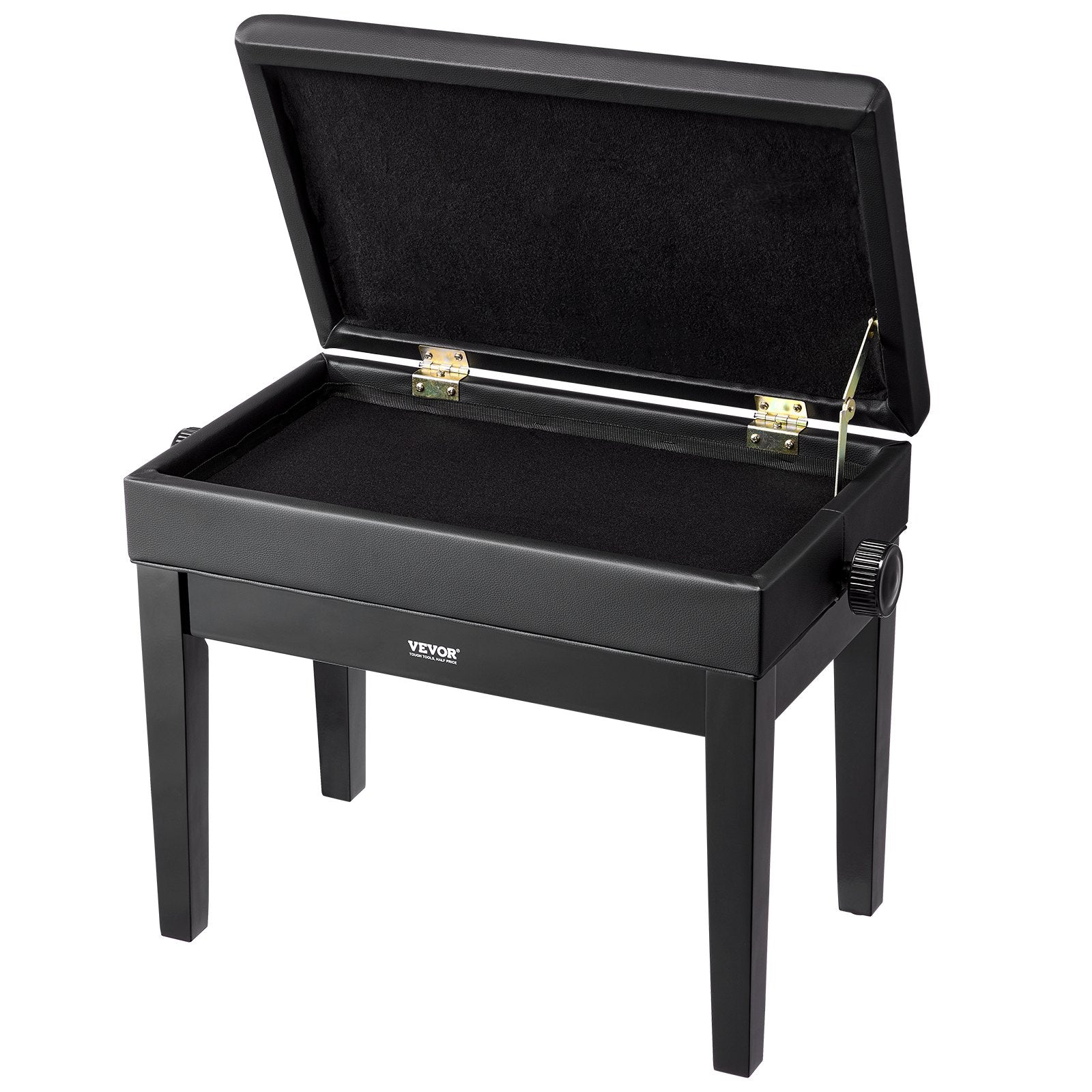 Piano Bench, Keyboard Piano Chair with 19.3"-22.8" Adjustable Height, Padded Cushion, Storage Compartment for V952-DCWXGQZDSMKDIXZ9TV0
