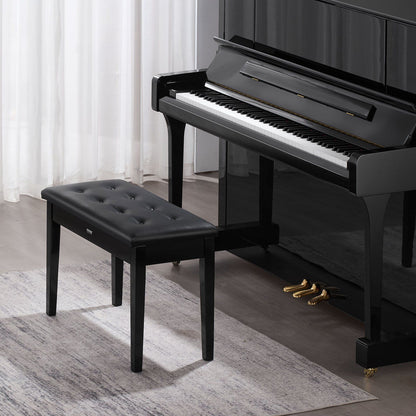 Piano Bench, 750 x 355 x 490 mm, Duet Keyboard Piano Chair with High-Density Padded Cushion, Storage V952-DCWXGQZDSMSRMRZJGV0