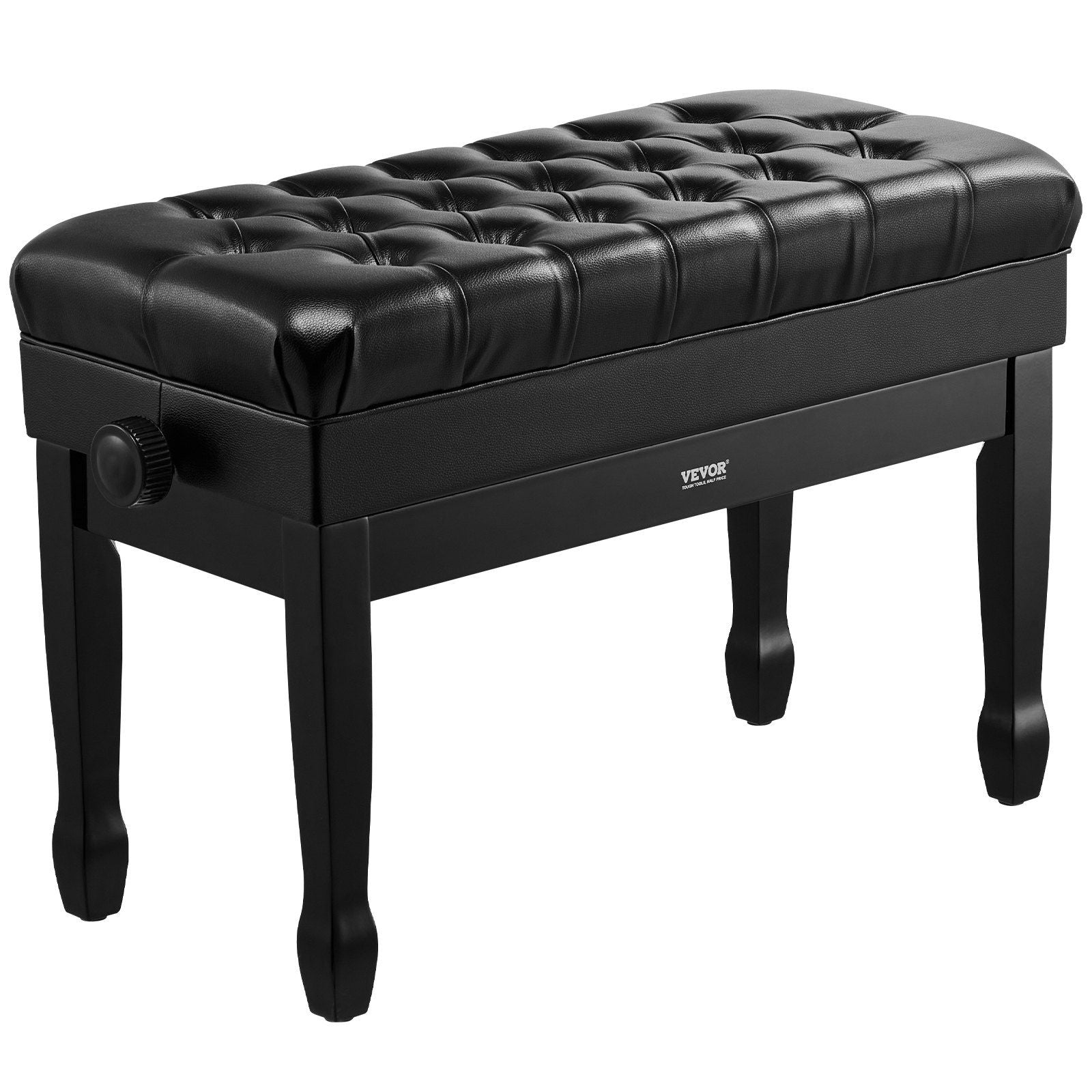 Piano Bench, Duet Keyboard Piano Chair with 20.3"-23.4" Adjustable Height, High-Density Padded Cushion, V952-DCWXGQZDSMSRQOODMV0