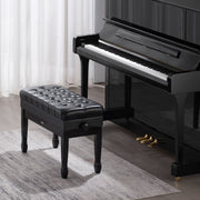 Piano Bench, Duet Keyboard Piano Chair with 20.3"-23.4" Adjustable Height, High-Density Padded Cushion, V952-DCWXGQZDSMSRQOODMV0