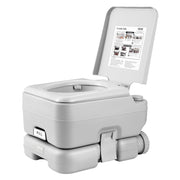 Portable Toilet for Camping with Carry Bag, RV Toilet with 3.2 Gal Waste Tank, Push-Button Pressurized Flush V952-DCX32GAL32GALYTV0V0