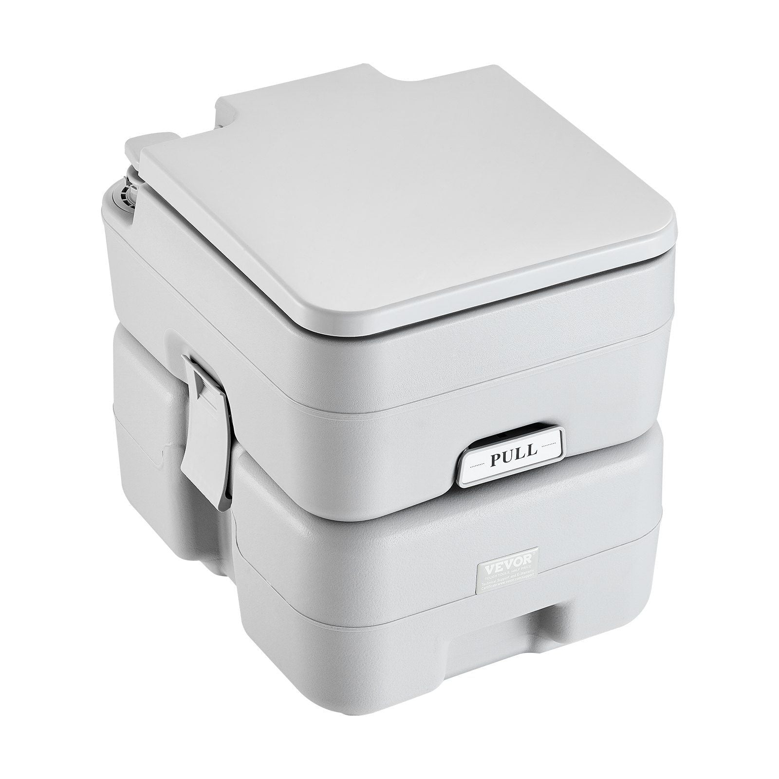 Portable Toilet for Camping, Porta Potty with Carry Bag, 5.3 Gal Waste Tank & 3.2 Gal Flush Tank, Push-Button V952-DCX53GAL32GALWN45V0