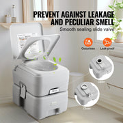 Portable Toilet for Camping, Porta Potty with Carry Bag, 5.3 Gal Waste Tank & 3.2 Gal Flush Tank, Push-Button V952-DCX53GAL32GALWN45V0