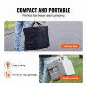 Portable Toilet for Camping, Porta Potty with Carry Bag, 5.3 Gal Waste Tank & 3.2 Gal Flush Tank, Push-Button V952-DCX53GAL32GALWN45V0