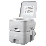 Portable Toilet for Camping, Porta Potty with Carry Bag, 5.3 Gal Waste Tank & 3.2 Gal Flush Tank, Push-Button V952-DCX53GAL32GALWN45V0