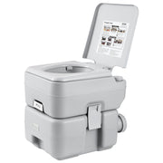 Portable Toilet for Camping, Porta Potty with Carry Bag, 5.3 Gal Waste Tank & 3.2 Gal Flush Tank, Push-Button V952-DCX53GAL32GALWN45V0