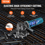 1100W Electric Rebar Cutter Cutting up to 3/2In 4-40mm V952-DDGJQGJ1100WROSKSV3