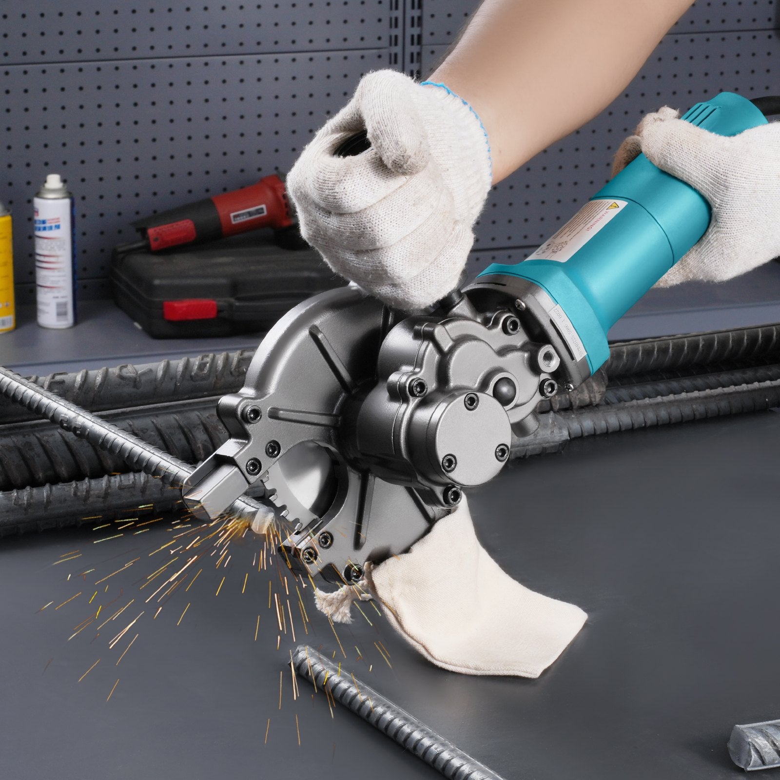1100W Electric Rebar Cutter Cutting up to 3/2In 4-40mm V952-DDGJQGJ1100WROSKSV3