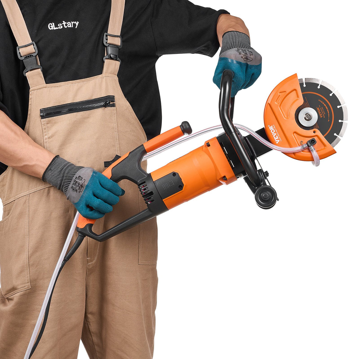 Electric Concrete Saw, 7 in Circular Saw Cutter, 2000 W High Power with Max. 2.5 in Cutting Depth, Wet/Dry V952-DDHNTJ1600W7G3JFXV3