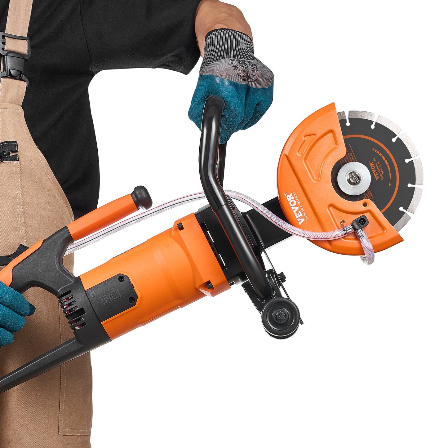 Electric Concrete Saw, 7 in Circular Saw Cutter, 2000 W High Power with Max. 2.5 in Cutting Depth, Wet/Dry V952-DDHNTJ1600W7G3JFXV3