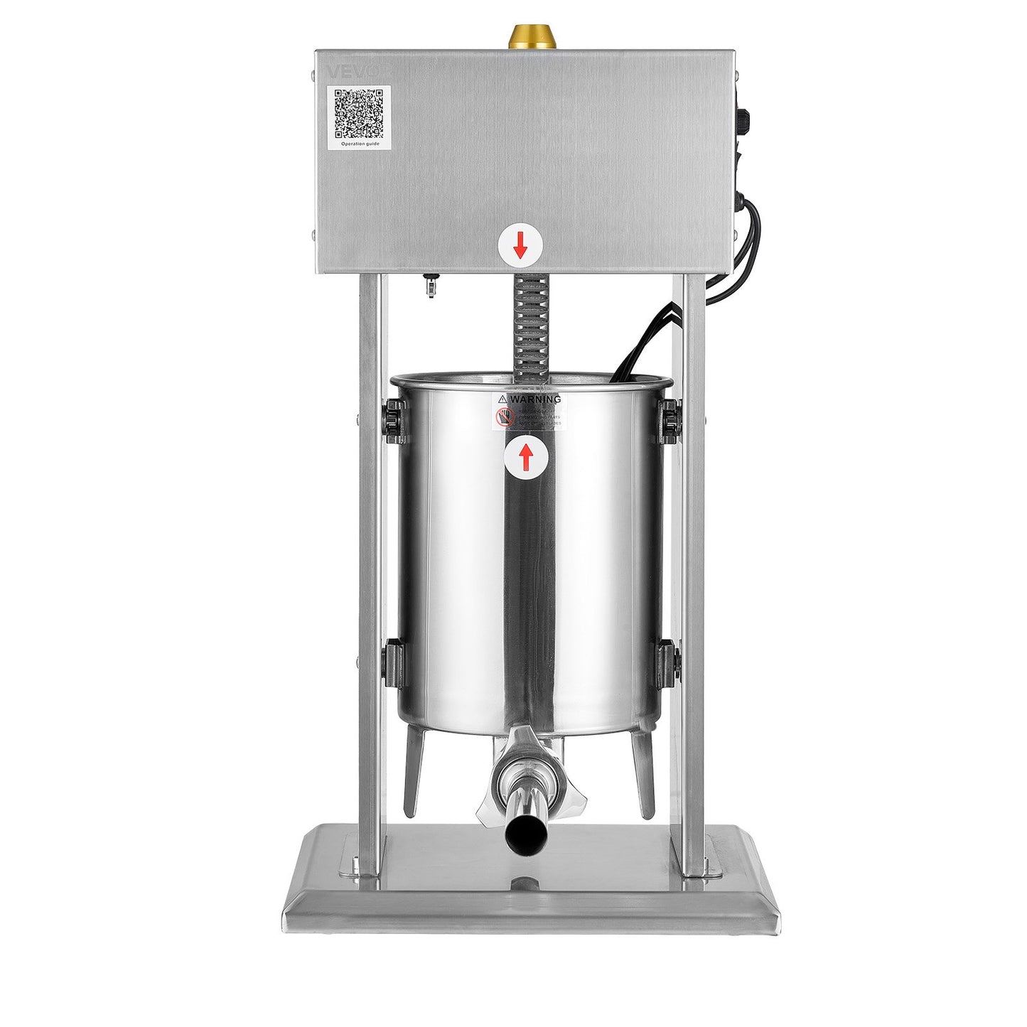 Electric Sausage Stuffer, 22 LBS / 10 L Vertical Meat Stuffer, Stepless Speed Control and Foot Pedal, V952-DDKGCJLS10L0V2TYT001V3