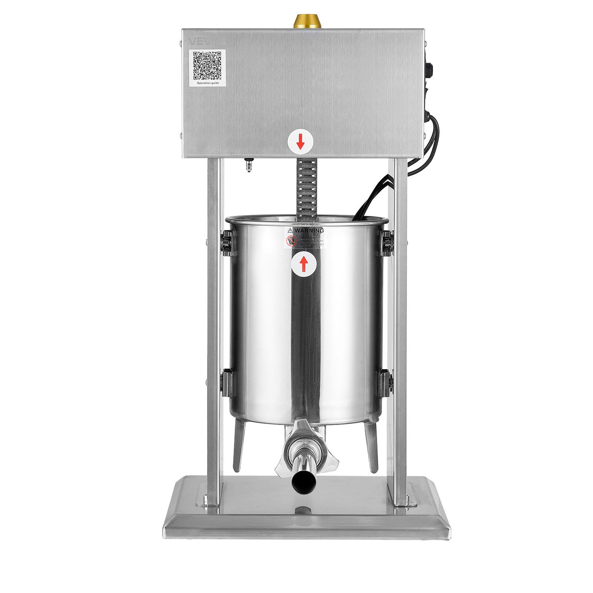 Electric Sausage Stuffer, 22 LBS / 10 L Vertical Meat Stuffer, Stepless Speed Control and Foot Pedal, V952-DDKGCJLS10L0V2TYT001V3