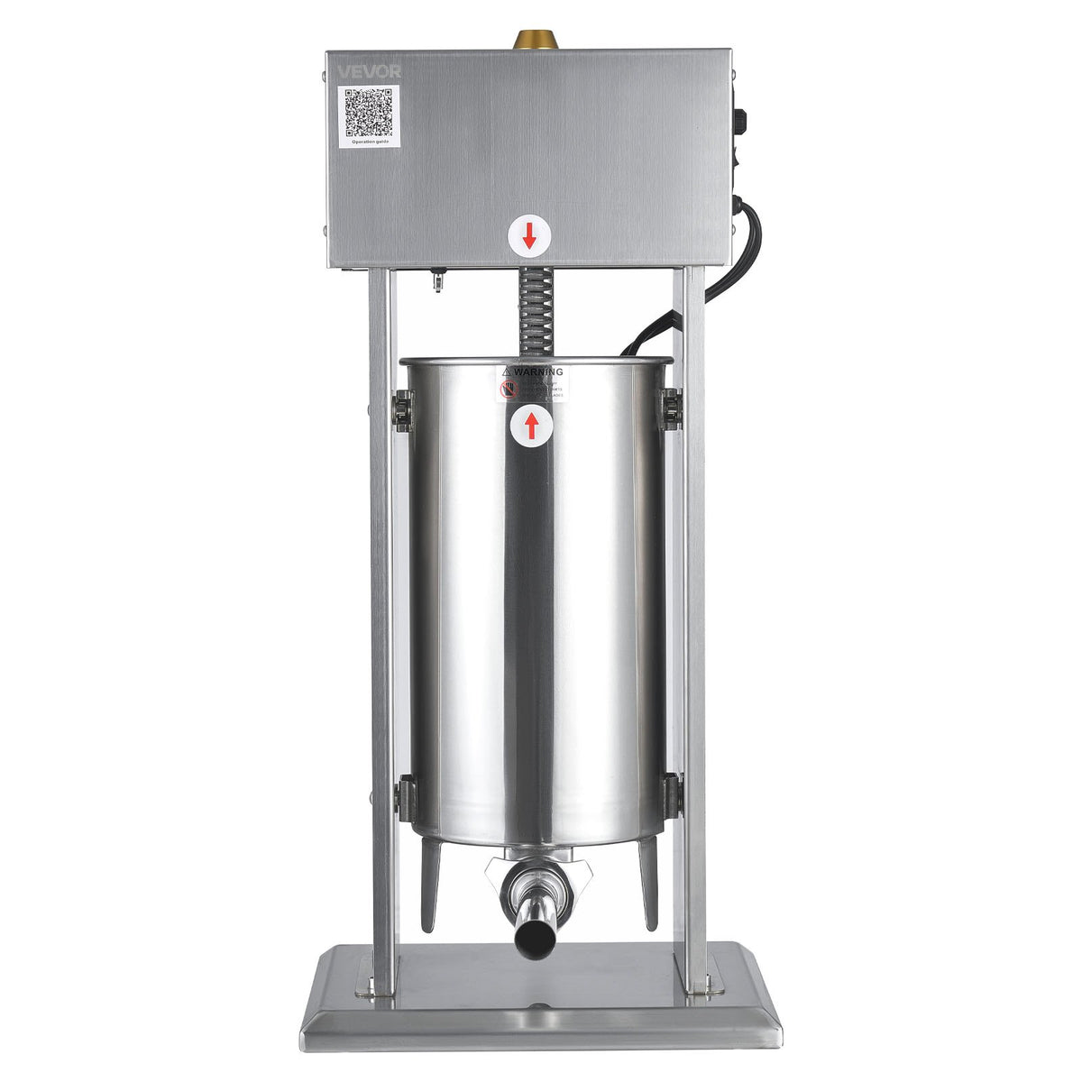 Electric Sausage Stuffer, 33 LBS / 15 L Vertical Meat Stuffer, Stepless Speed Control and Foot Pedal, V952-DDKGCJLS15L0UEPNT001V3
