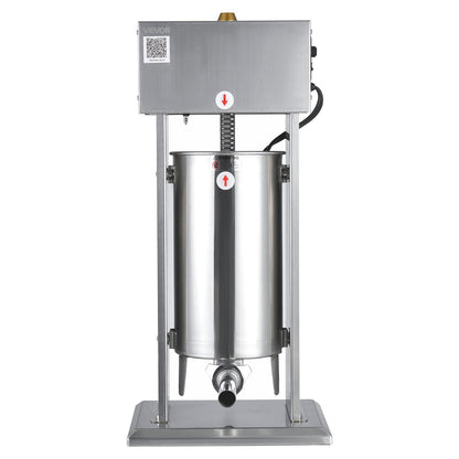 Electric Sausage Stuffer, 33 LBS / 15 L Vertical Meat Stuffer, Stepless Speed Control and Foot Pedal, V952-DDKGCJLS15L0UEPNT001V3
