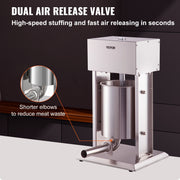 Electric Sausage Stuffer 10L Variable Speed Sausage Maker Stainless Steel V952-DDLSBX10L200WG1ERV3